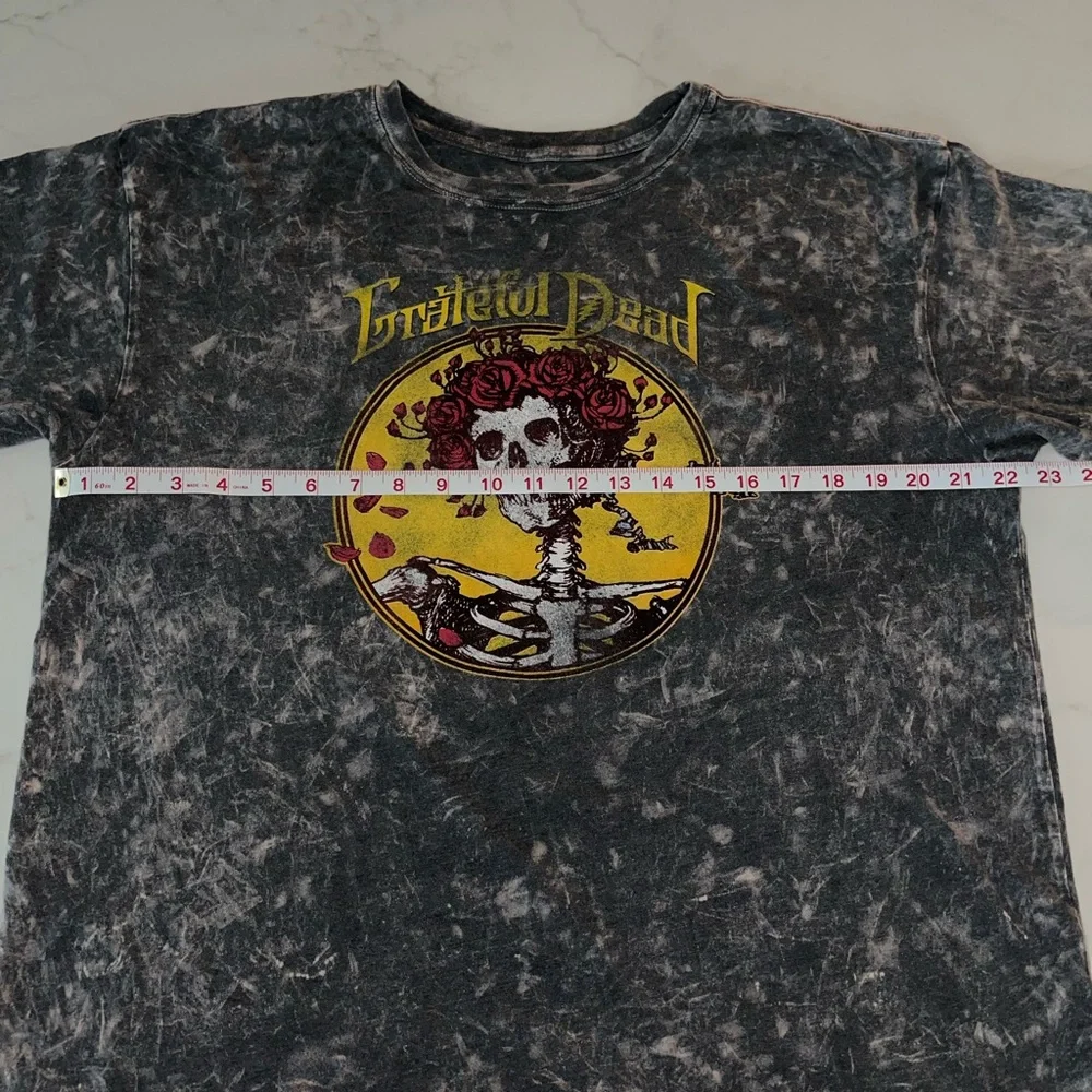 Grateful Dead Tie Dye Women’s T-Shirt Skull Rose Graphic - Picture 3 of 7